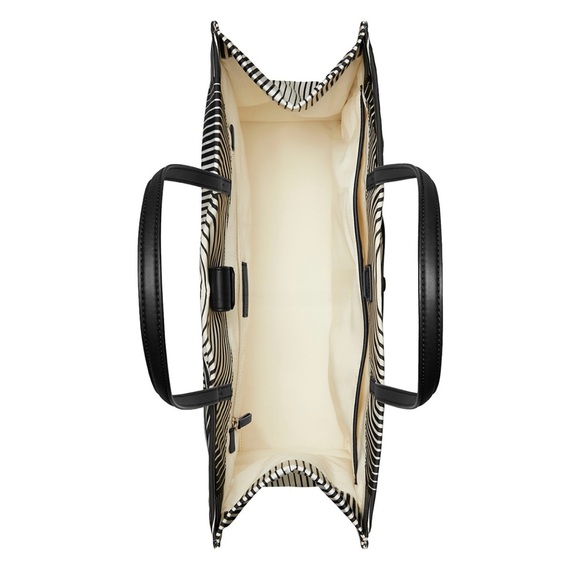 Tory Burch Black and White Tote Bag - Picture 4 of 7